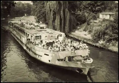 Berlin Weiße Flotte Berlin Luxusfahrgastschiff Auf der Müggelspree 1987/1973