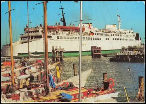 Ansichtskarte Warnemünde Rostock Fährschiff "Warnemünde" 1985