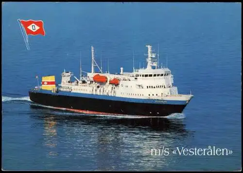 Schiffsfoto-AK Schiff Ship m/s Vesterålen OVDS, Narvik, Norway 1989