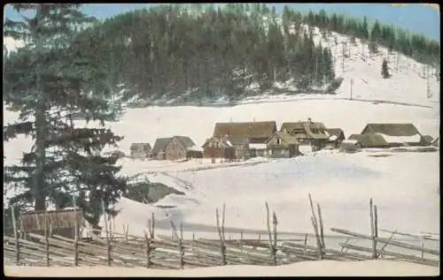 Ansichtskarte Bruck an der Mur Mur-Knie Teichalpe im Winter 1918  Steiermark