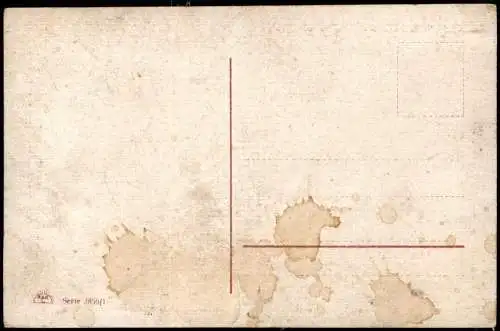 Ansichtskarte  Künstlerkarte Frau auf Kahn Fluß Landschaft 1914