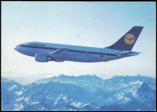 Ansichtskarte  Flugzeug Airplane Avion Lufthansa Airbus A310 1980