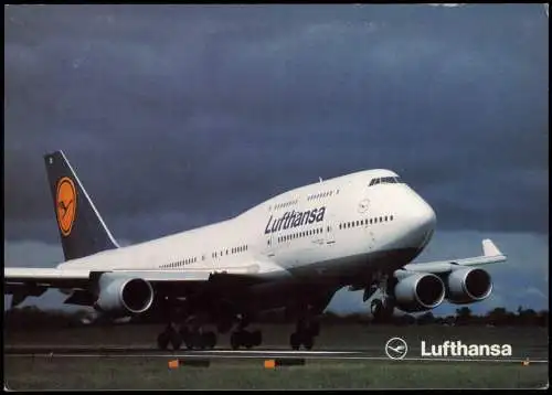 Ansichtskarte  Flugzeug Airplane Avion Boeing 747-400 Lufthansa 1994