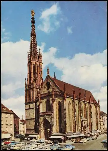 Ansichtskarte Würzburg Marienkapelle von der Westseite 1969