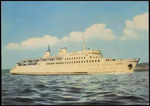 Eisenbahnfährschiff der Deutschen Reichsbahn MS "Sassnitz" 1961