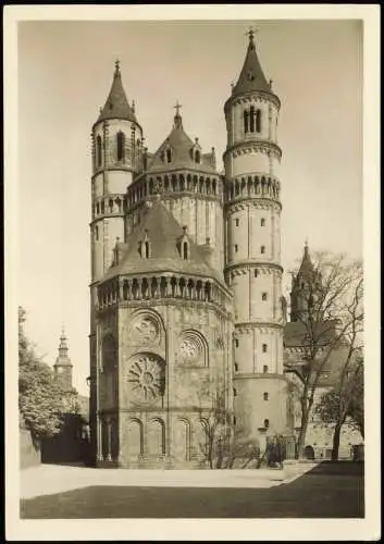 Ansichtskarte Worms DER DOM ZU WORMS von Südwesten 1955