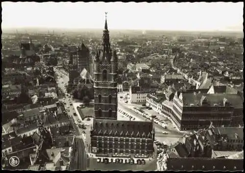 Gent Ghent (Gand) Stadt-Panorama mit Belfort Sint-Nikolaaskerk 1960