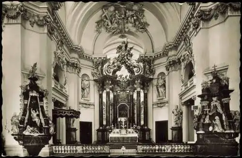 Ansichtskarte Fulda Innenansicht vom Dom 1960