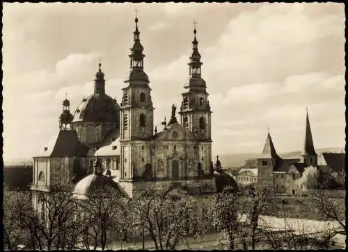 Ansichtskarte Fulda Fuldaer Dom St. Salvator (Außenansicht) 1960