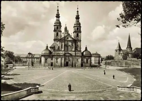 Ansichtskarte Fulda Dom St. Salvator und Michaelskirche 1964