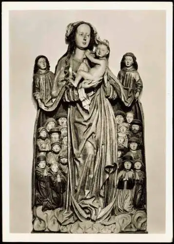 Ansichtskarte Fulda Dom Schutzmantelmadonna in der Marienkapelle 1962