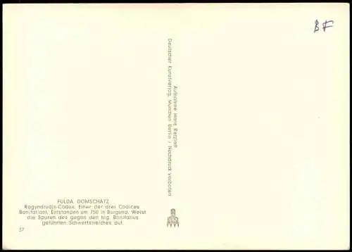 Ansichtskarte Fulda Fuldaer Dom Domschatz Motiv 1950