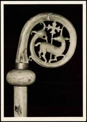 Fulda Fuldaer Domschatz Frühmittelalterlicher Abtsstab. Der Tradition nach Stab des Heiligen Bonifatius. 1960