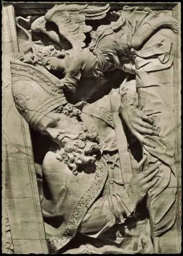 Ansichtskarte Fulda Dom Alabasterrelief in der Gruft Der hl. Bonifatius 1960