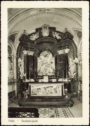 Ansichtskarte Fulda Bonifatius-Gruft im Dom 1950