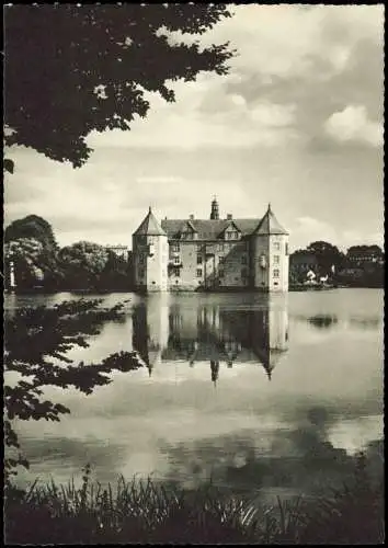 Glücksburg (Ostsee) Lyksborg Schloß Glücksburg in Schleswig-Holstein 1955