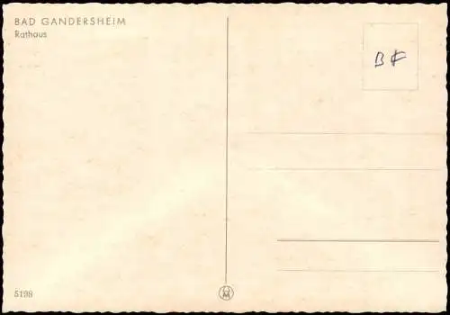 Ansichtskarte Bad Gandersheim Strassen Partie am Rathaus 1950