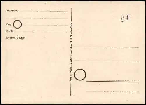 Ansichtskarte Bad Gandersheim Partie am Rathaus 1950
