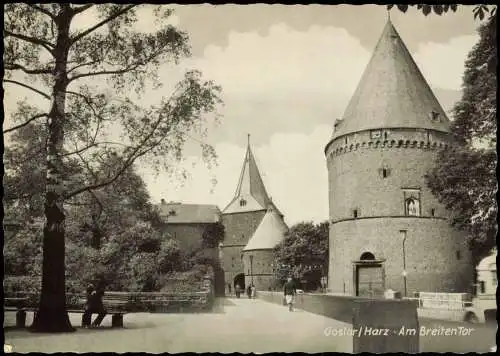 Ansichtskarte Goslar Partie Am Breiten Tor 1955
