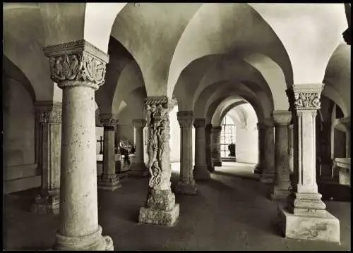 Ansichtskarte Freising Dom Domkrypta (Bestiensäule) 1960