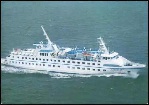 Ansichtskarte    Schiff MS BALTIC JET 1986  mit Bordpost-Stempel des Schiffes