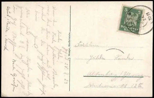 Ansichtskarte Hof (Saale) Blick auf die Stadt 1926