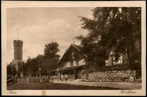 Ansichtskarte Jena Partie am Forsthaus 1919