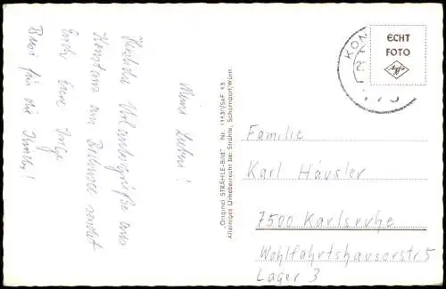 Ansichtskarte Konstanz Luftbild Bodensee Rheinausfluß 1968