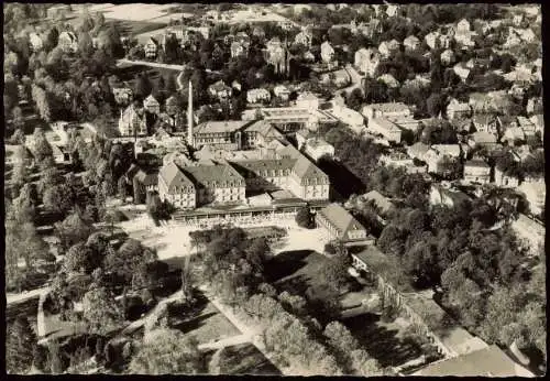 Bad Pyrmont Luftbild Luftaufnahme Ortsansicht vom Flugzeug aus 1960