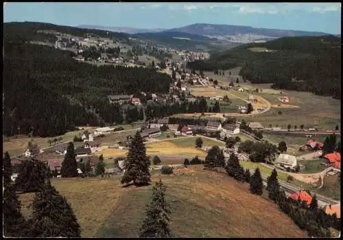 Altglashütten-Feldberg Schwarzwald Luftbild Luftaufnahme  v. Flugzeug aus 1970