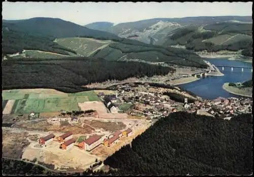 Oker-Goslar Schulenberg (Oberharz) Okertalsperre v. Flugzeug aus 1966