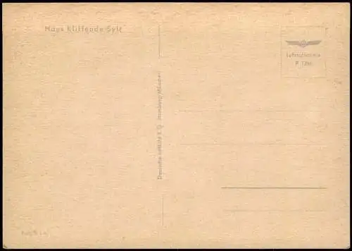 Insel Sylt Luftaufnahme Haus Kliffende Sylt v. Flugzeug aus 1960