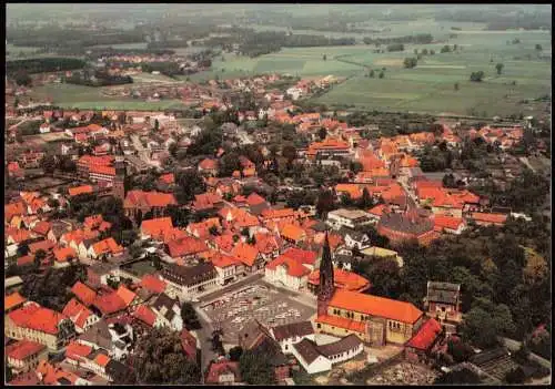 Ansichtskarte Quakenbrück Luftaufnahme Gesamtansicht v. Flugzeug aus 1970