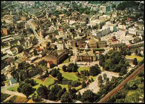 Recklinghausen Luftbild Teilansicht der Innenstadt vom Flugzeug aus 1970