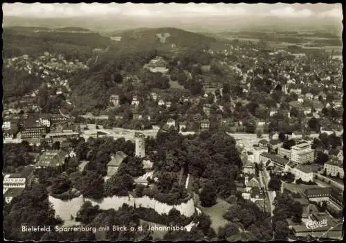 Bielefeld Luftbild Sparrenburg, Ortsansicht v. Flugzeug aus 1967