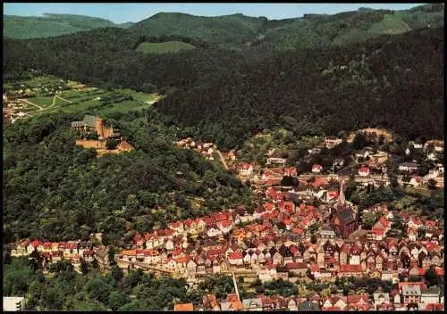 Biedenkopf Luftbild Luftaufnahme Ortsansicht v. Flugzeug aus 1975