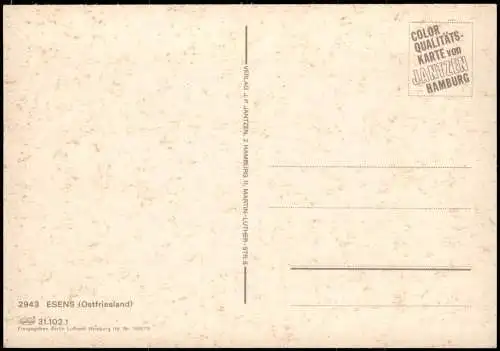 Esens Nordsee Luftbild Luftaufnahme von ESENS (Ostfriesland) 1975