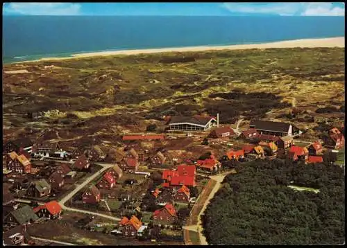 Spiekeroog Luftaufnahme Luftbild Ort v. Flugzeug aus Nordseebad Insel 1975