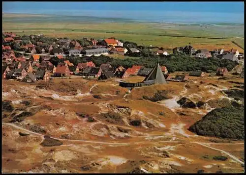 Spiekeroog Luftaufnahme Nordseeinsel Ortsansicht v. Flugzeug aus 1975