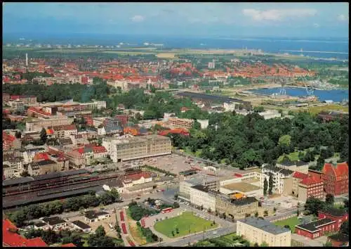 Wilhelmshaven Luftbild City Luftaufnahme Ortsansicht v. Flugzeug aus 1980