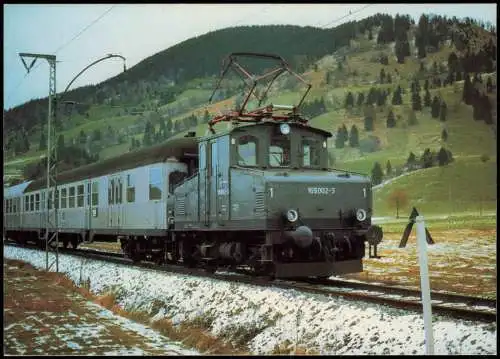 DB, elektrische Lokalbahn-Lokomotive 169 002-3 Eisenbahn Motiv-AK 1981