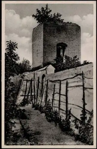 Ansichtskarte Kloster Lehnin Wachtturm (genannt Hungerturm 1934