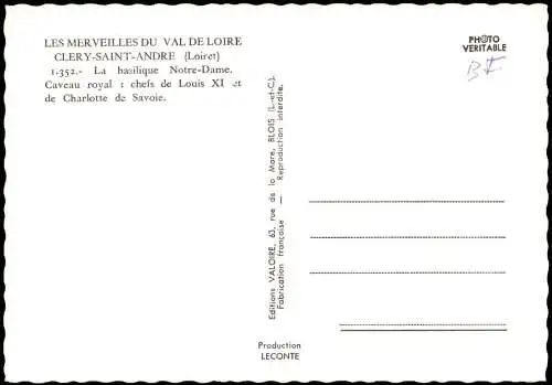 CPA Cléry-Saint-André La basilique Notre-Dame 1960