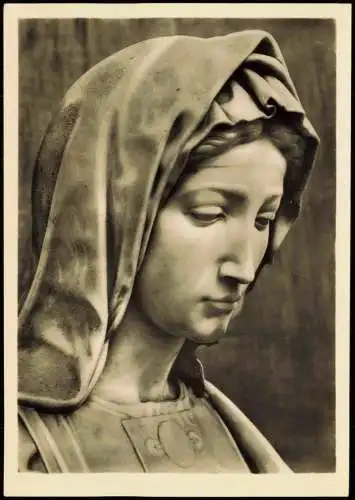 Religion/Kirche - Allgemein Michelangelo, Kopf der Brügger Madonna 1950