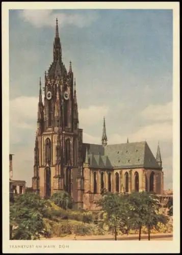 Ansichtskarte Frankfurt am Main Partie am Dom 1959