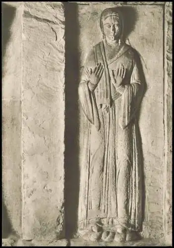Gernrode-Quedlinburg Stiftskirche Maria Magdalena von der Westwand   1973