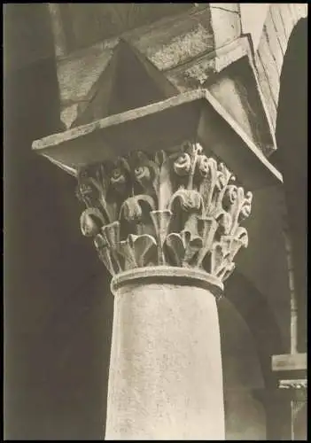Gernrode-Quedlinburg Stiftskirche St. Cyriaci Kapitell Langhausarkaden 1973