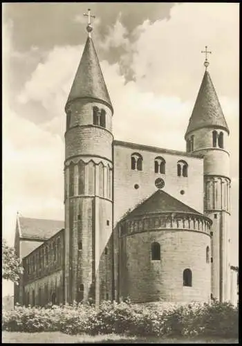 Gernrode-Quedlinburg Stiftskirche St. Cyriaci Westansicht nach Umbau 1973