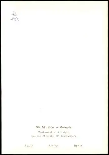 Gernrode-Quedlinburg Stiftskirche St. Cyriaci Westansicht nach Umbau 1973