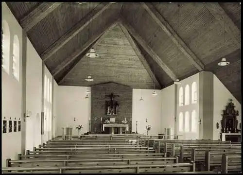 Grafschaft Hochsauerland-Schmallenberg St. Georgskirche (Innenansicht) 1960